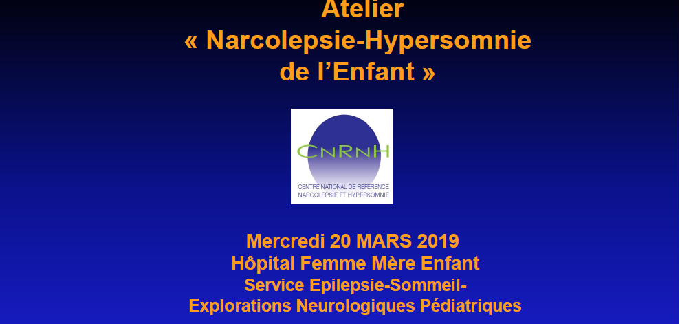 Atelier "Narcolepsie-Hypersomnie de l'enfant" 2019
